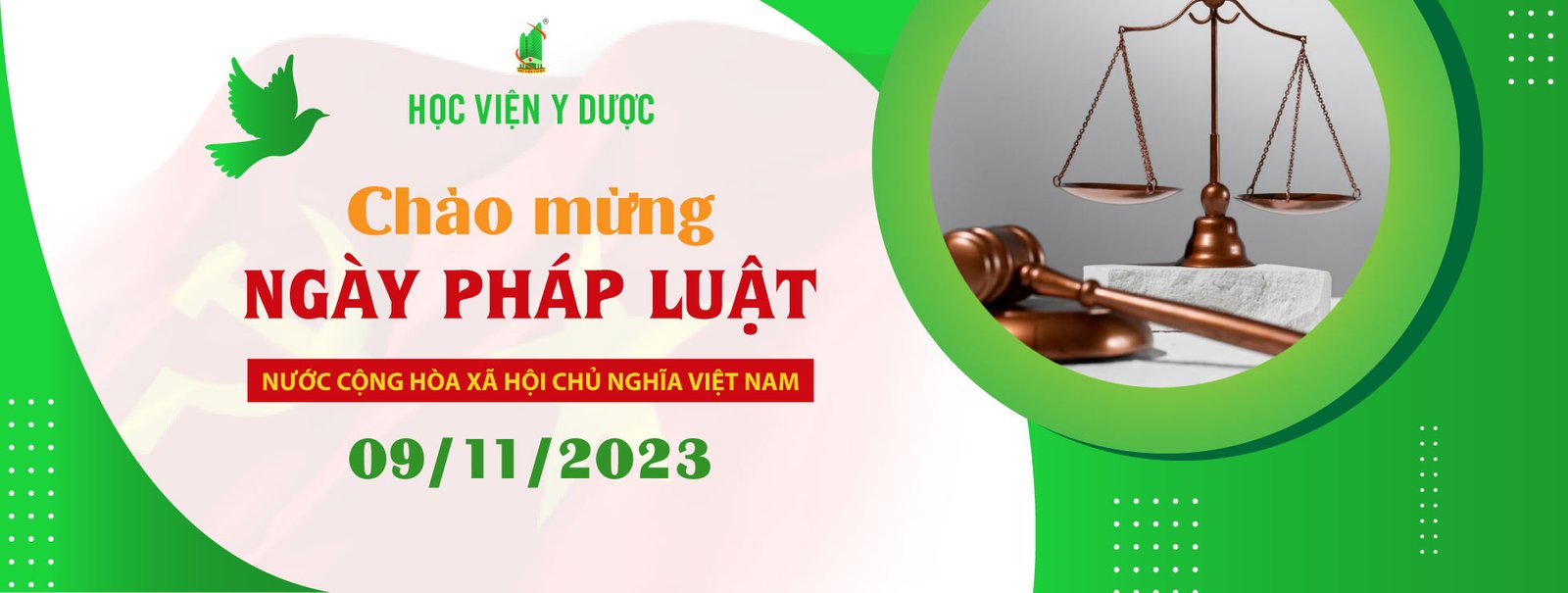 Học viện Y Dược chào mừng ngày Pháp luật Việt Nam 9-11-2023